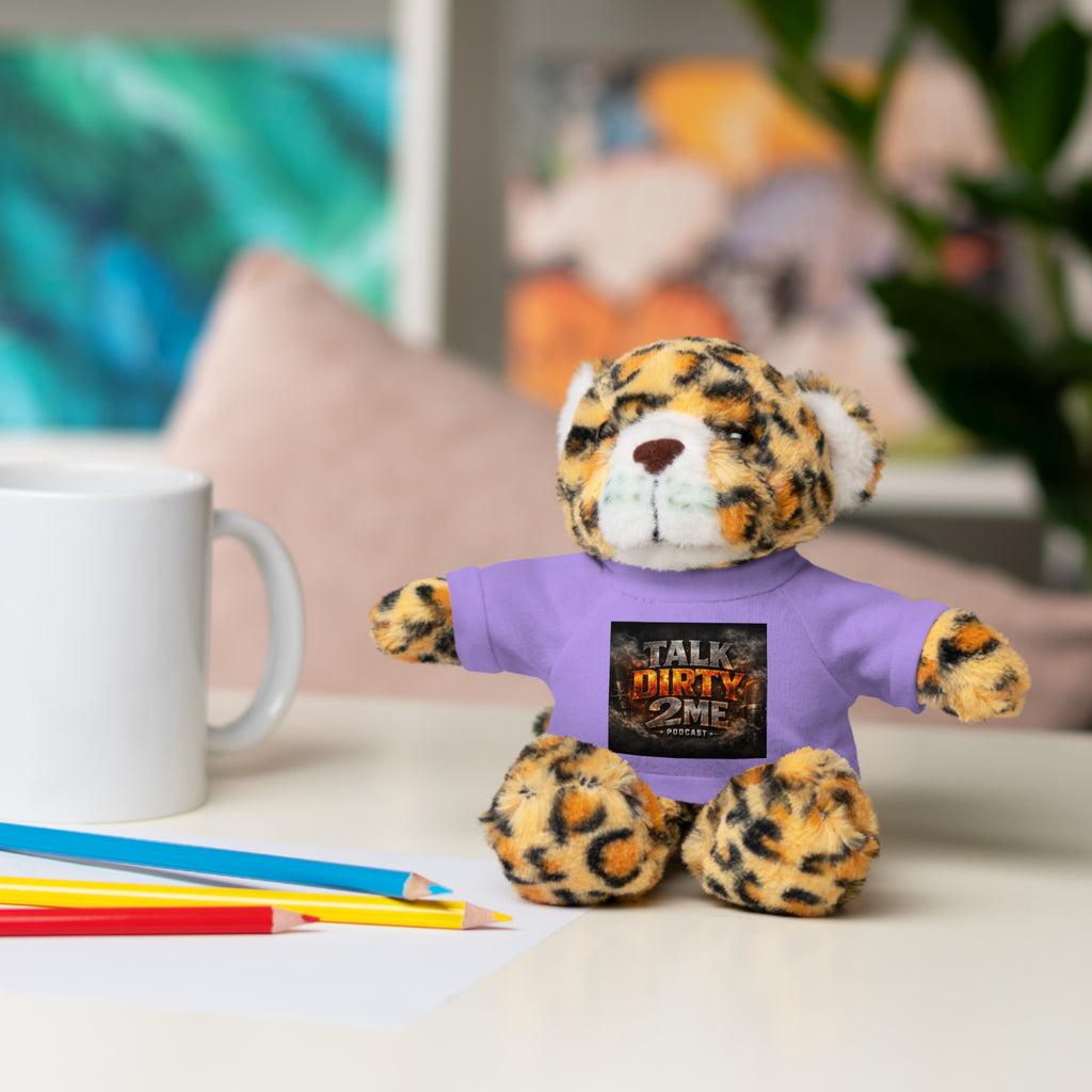 Talk Dirty 2 Me Plush Bear — Cute Stuffed Animal with Graphic Tee