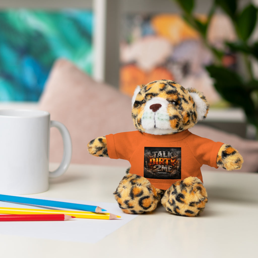 Talk Dirty 2 Me Plush Bear — Cute Stuffed Animal with Graphic Tee