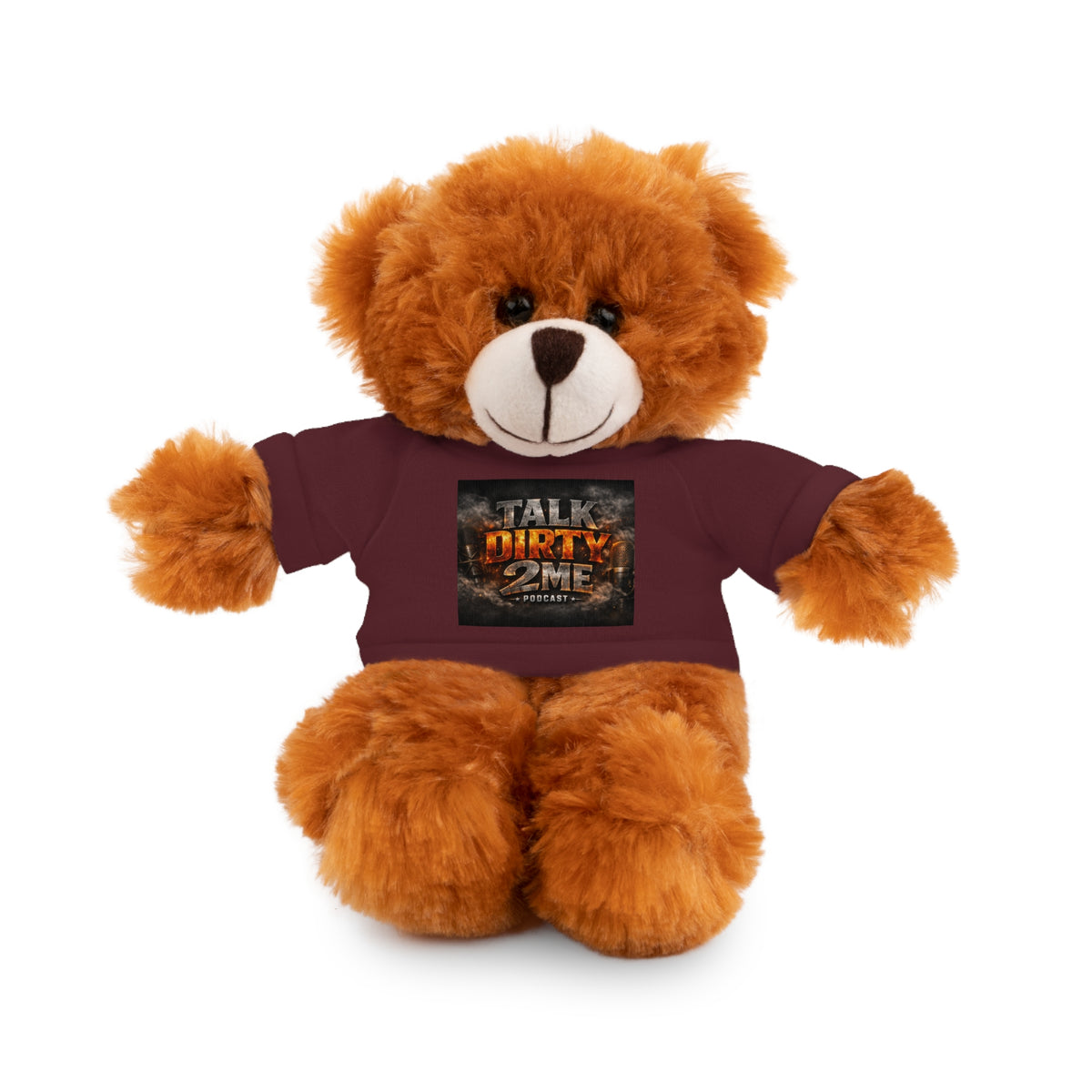 Talk Dirty 2 Me Plush Bear — Cute Stuffed Animal with Graphic Tee