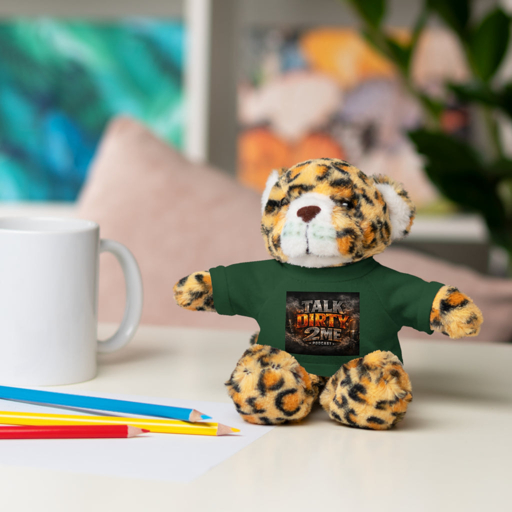 Talk Dirty 2 Me Plush Bear — Cute Stuffed Animal with Graphic Tee
