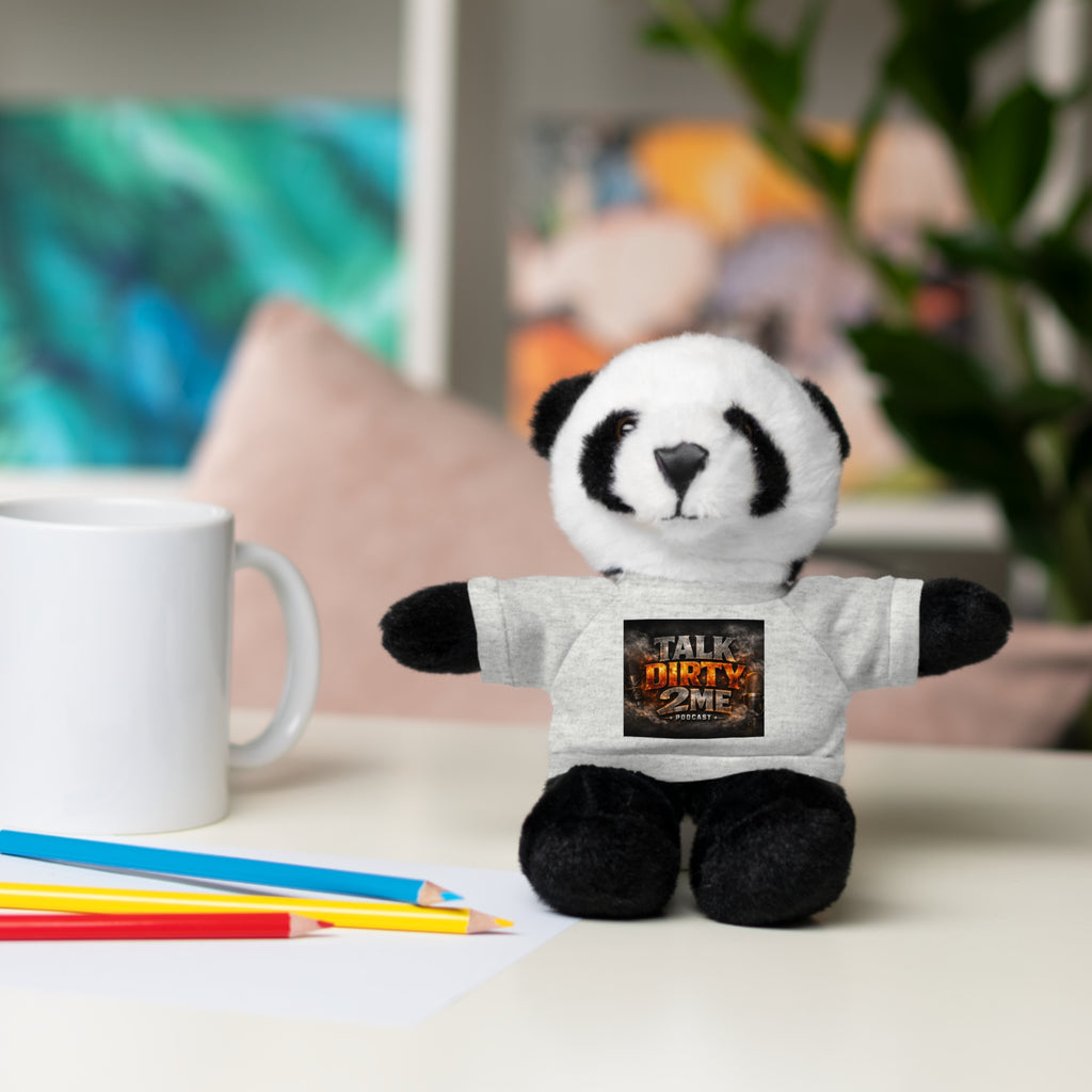 Talk Dirty 2 Me Plush Bear — Cute Stuffed Animal with Graphic Tee