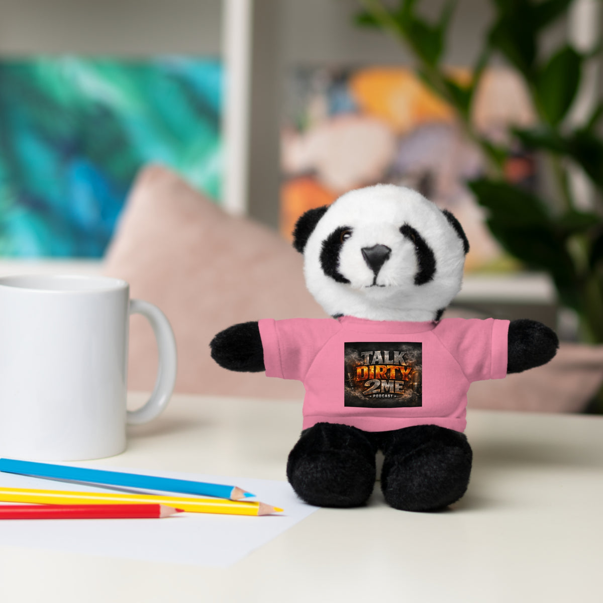 Talk Dirty 2 Me Plush Bear — Cute Stuffed Animal with Graphic Tee