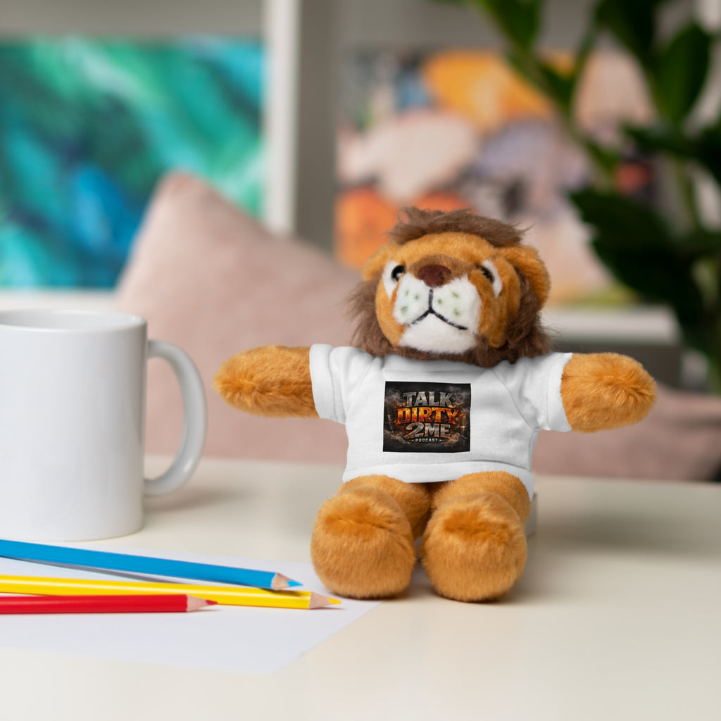 Talk Dirty 2 Me Plush Bear — Cute Stuffed Animal with Graphic Tee