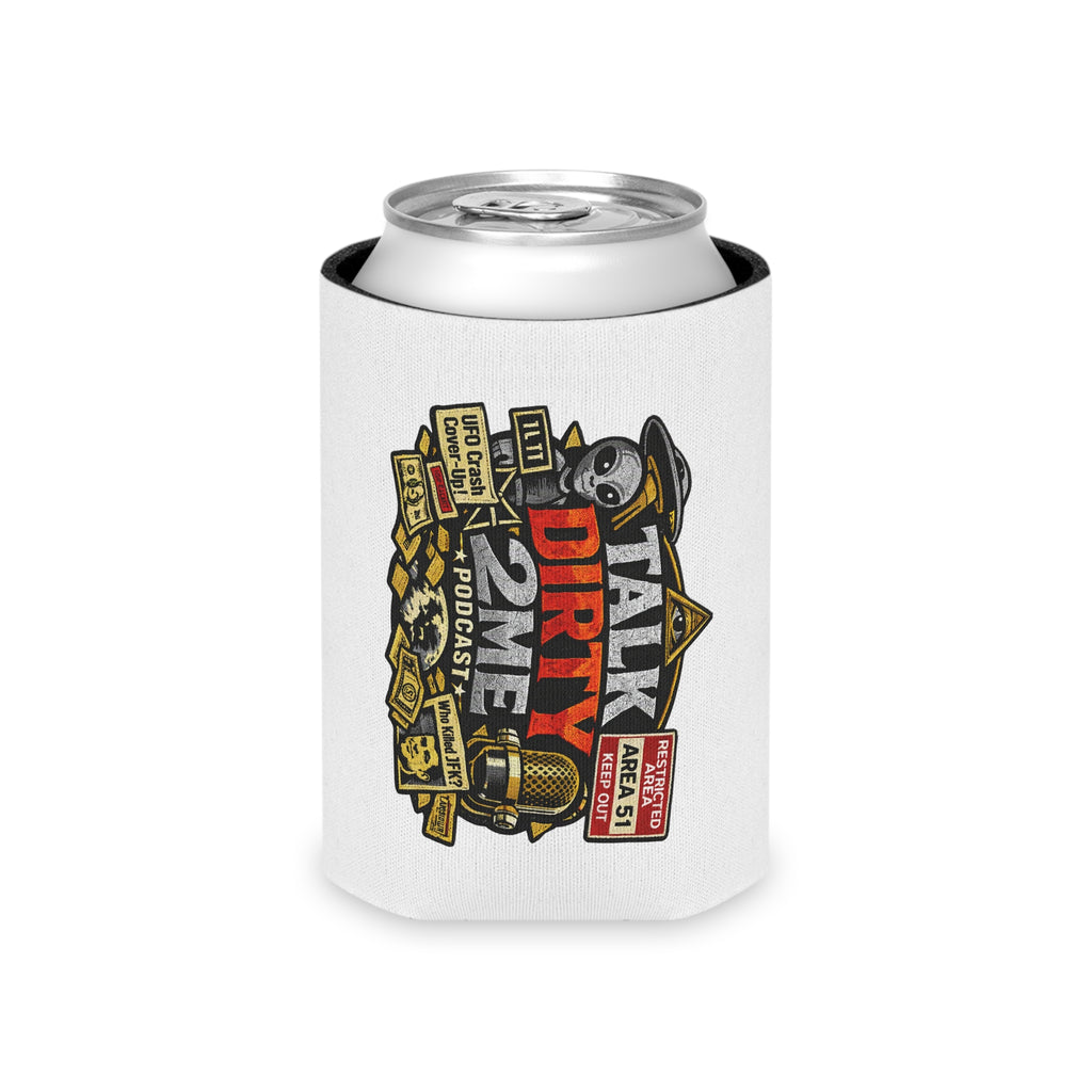 Can Cooler — 'Talk Dirty 2 Me' Podcast Logo Drink Koozie