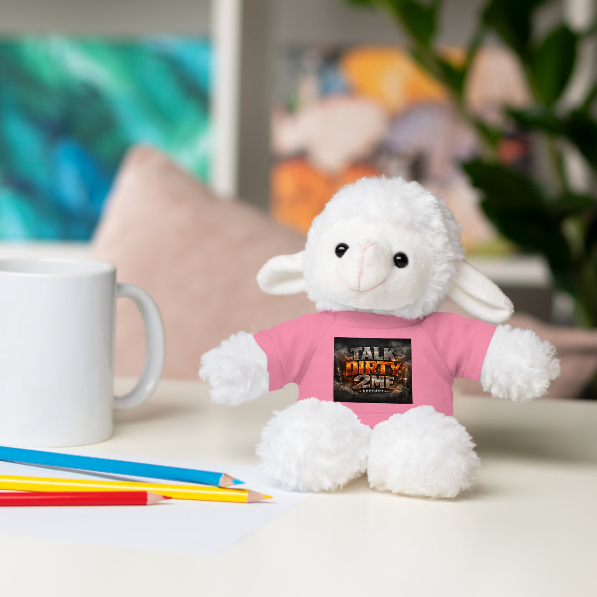 Talk Dirty 2 Me Plush Bear — Cute Stuffed Animal with Graphic Tee