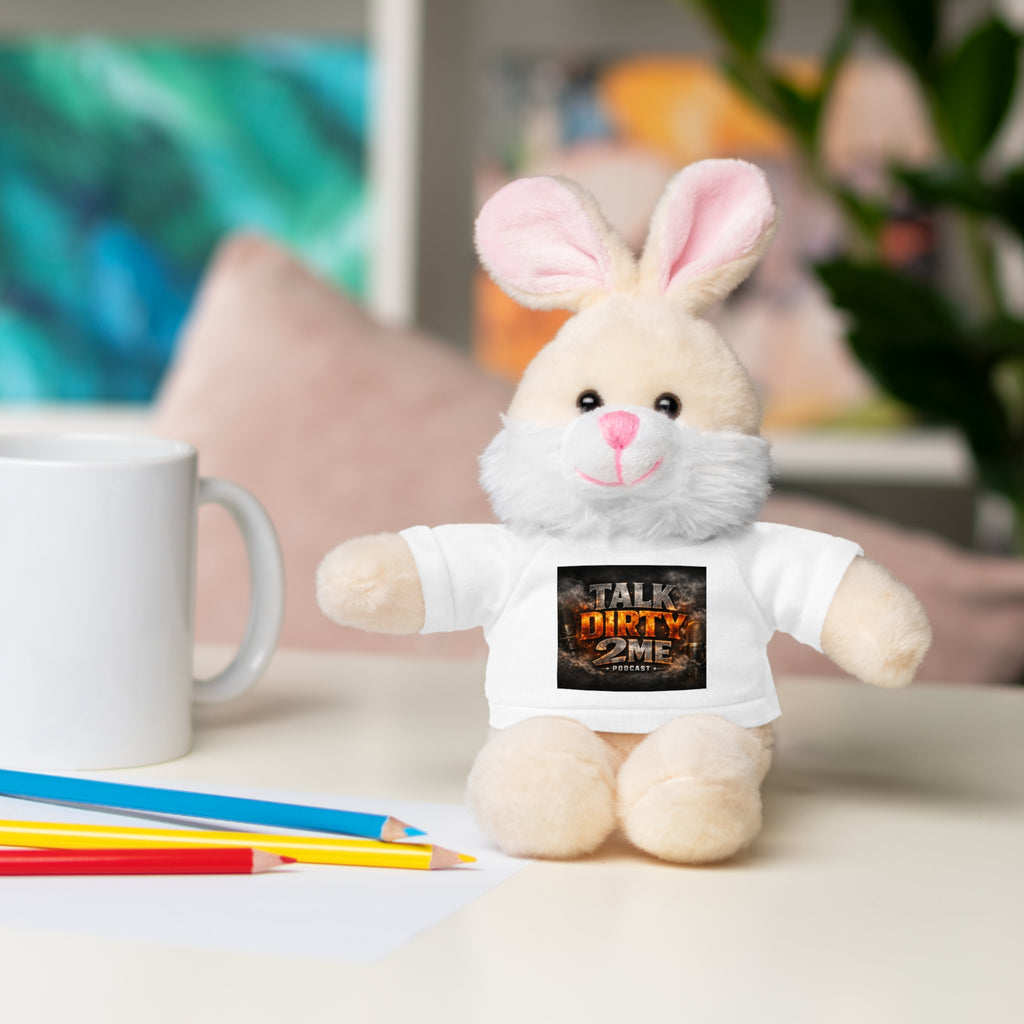Talk Dirty 2 Me Plush Bear — Cute Stuffed Animal with Graphic Tee