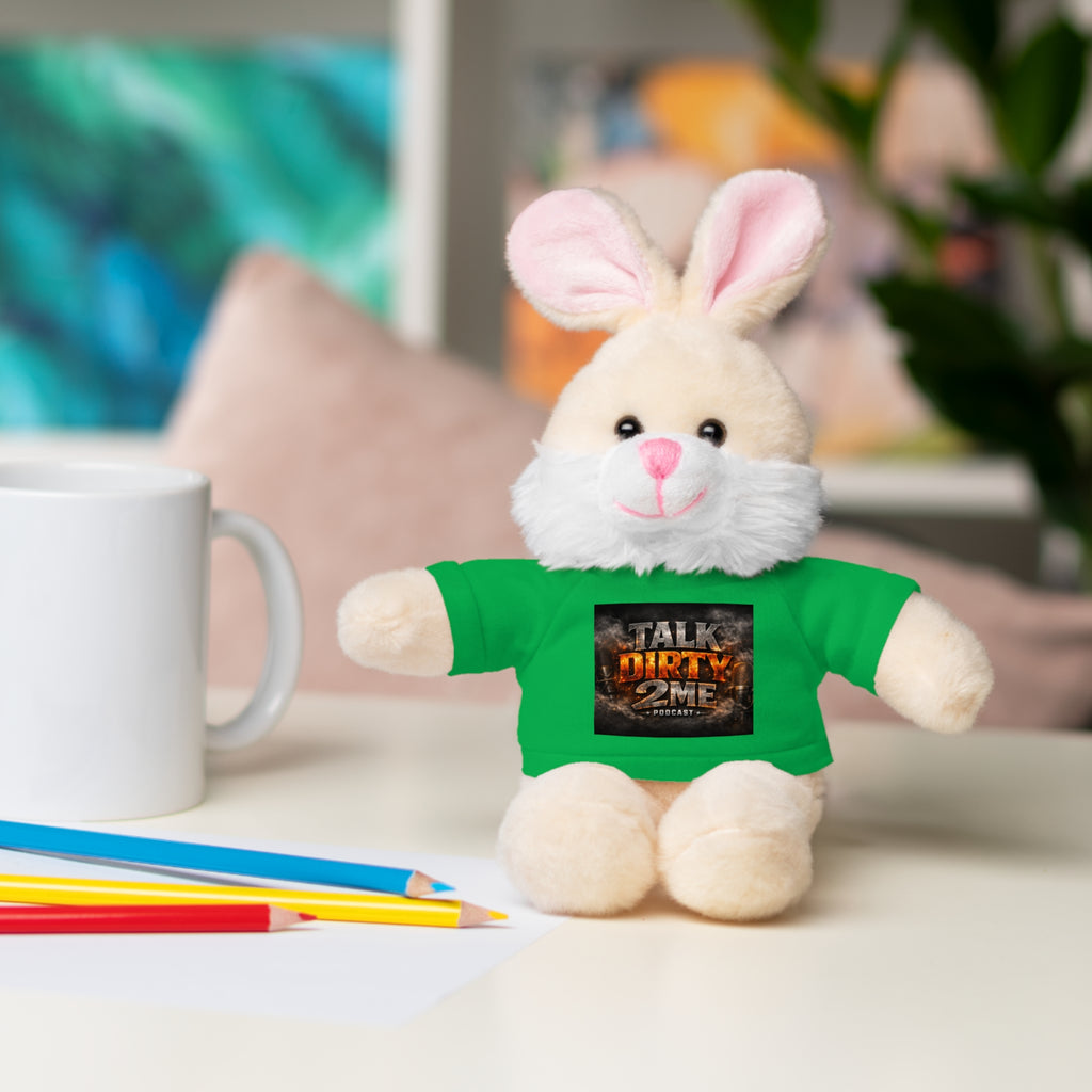 Talk Dirty 2 Me Plush Bear — Cute Stuffed Animal with Graphic Tee