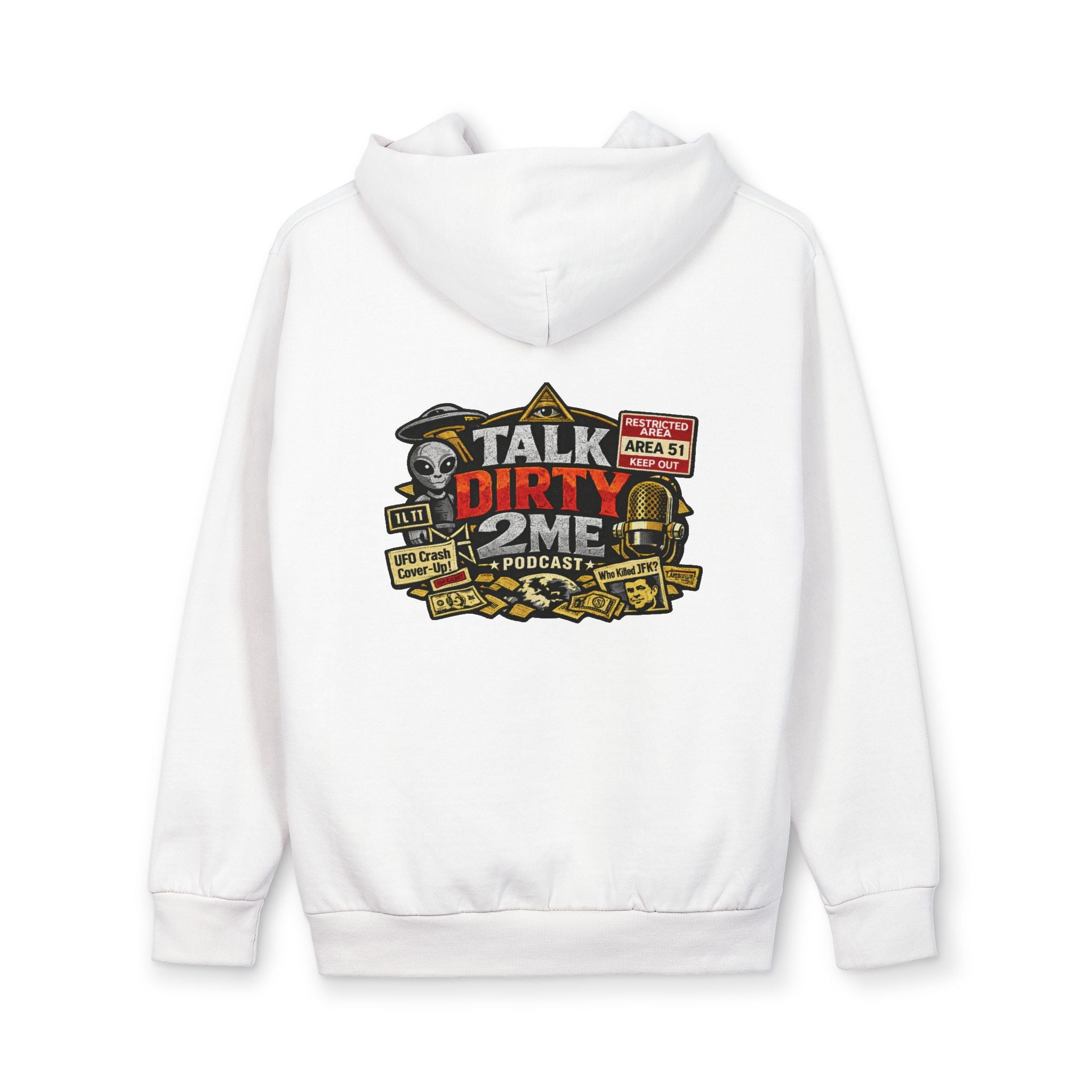 Podcast Logo Hoodie — "Talk Dirty 2 Me" Graphic Pullover