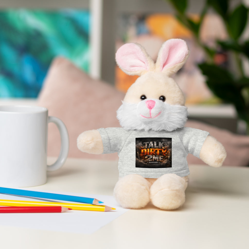 Talk Dirty 2 Me Plush Bear — Cute Stuffed Animal with Graphic Tee
