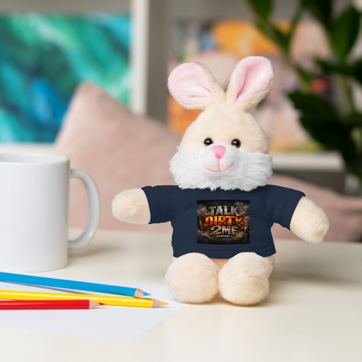 Talk Dirty 2 Me Plush Bear — Cute Stuffed Animal with Graphic Tee