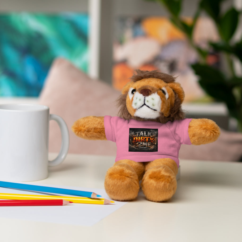 Talk Dirty 2 Me Plush Bear — Cute Stuffed Animal with Graphic Tee