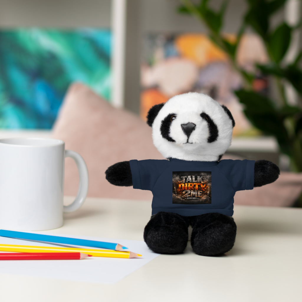 Talk Dirty 2 Me Plush Bear — Cute Stuffed Animal with Graphic Tee