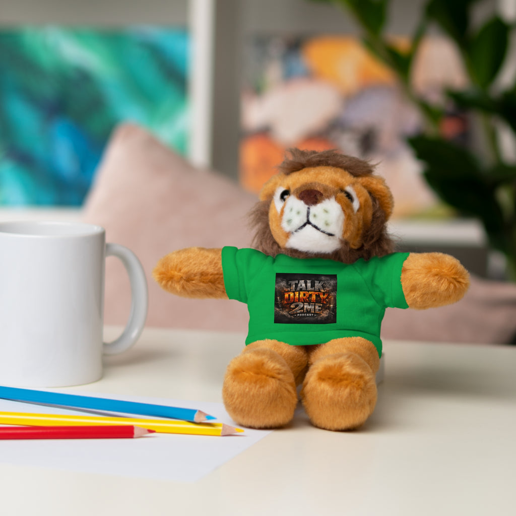 Talk Dirty 2 Me Plush Bear — Cute Stuffed Animal with Graphic Tee