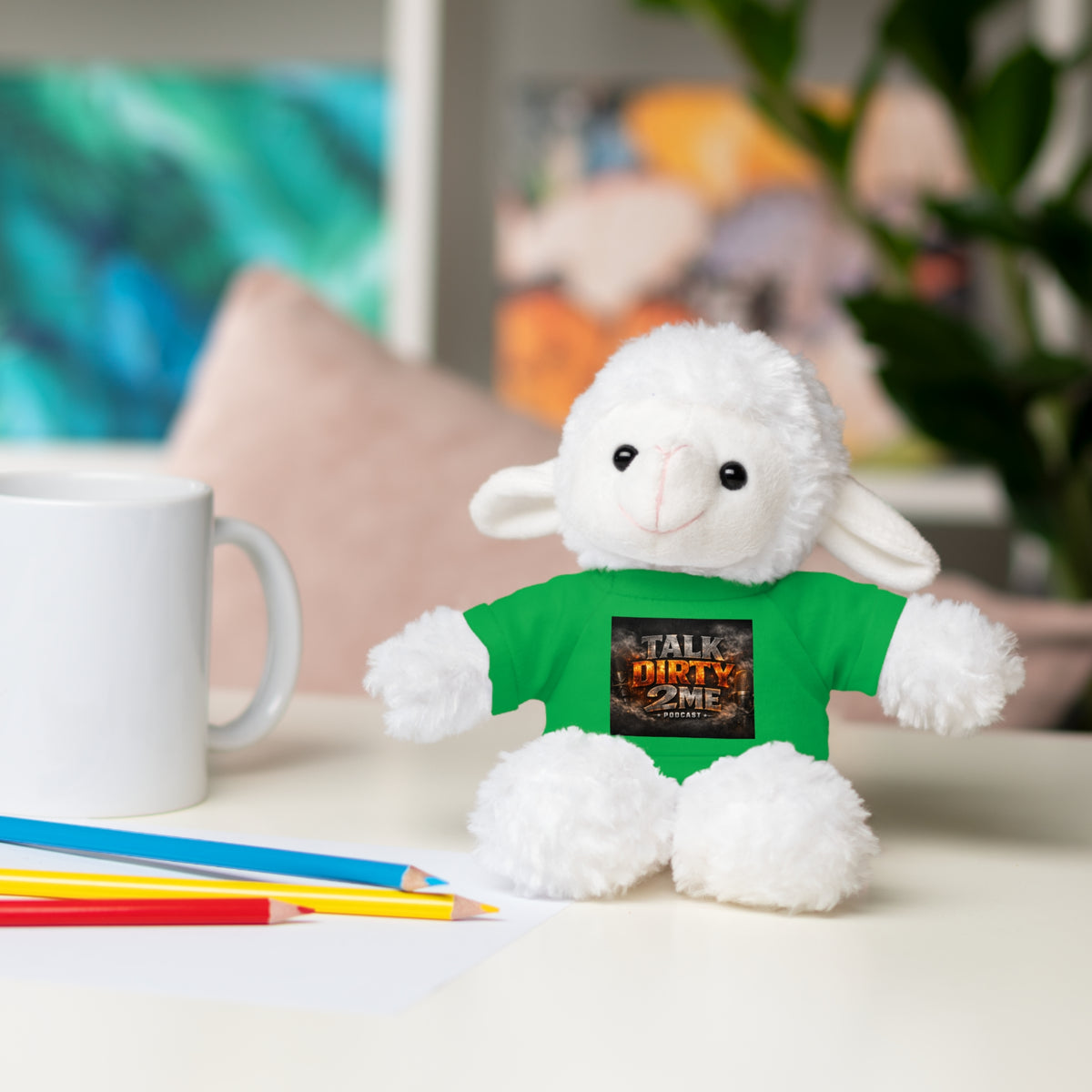 Talk Dirty 2 Me Plush Bear — Cute Stuffed Animal with Graphic Tee