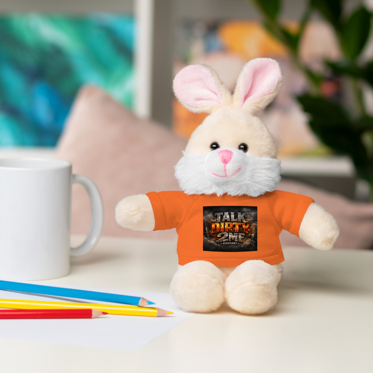 Talk Dirty 2 Me Plush Bear — Cute Stuffed Animal with Graphic Tee