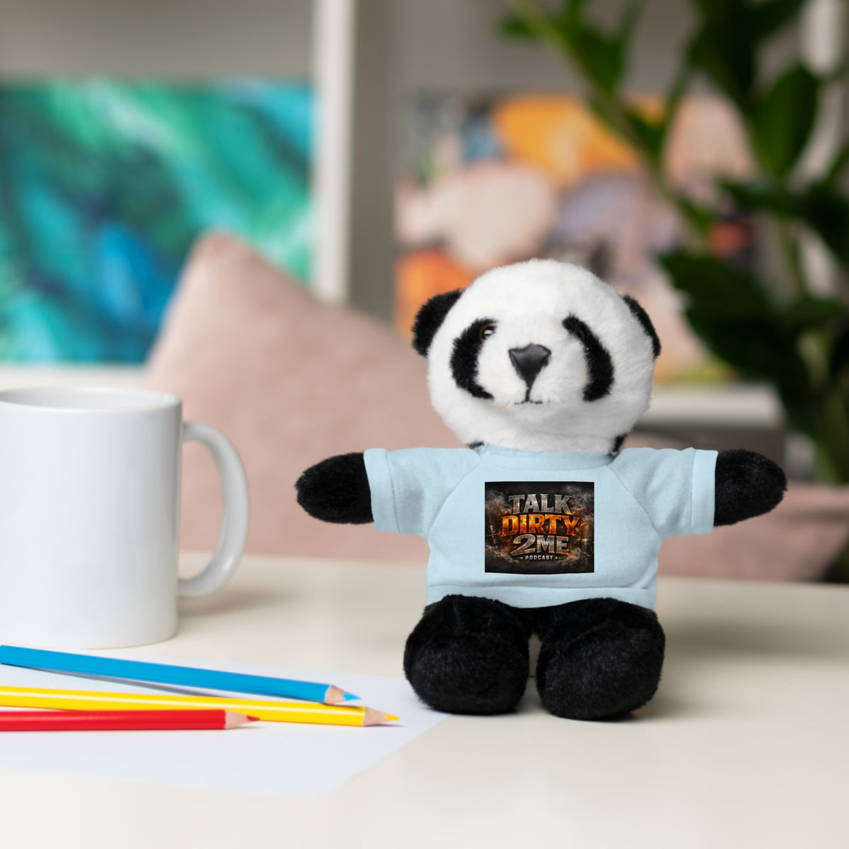 Talk Dirty 2 Me Plush Bear — Cute Stuffed Animal with Graphic Tee