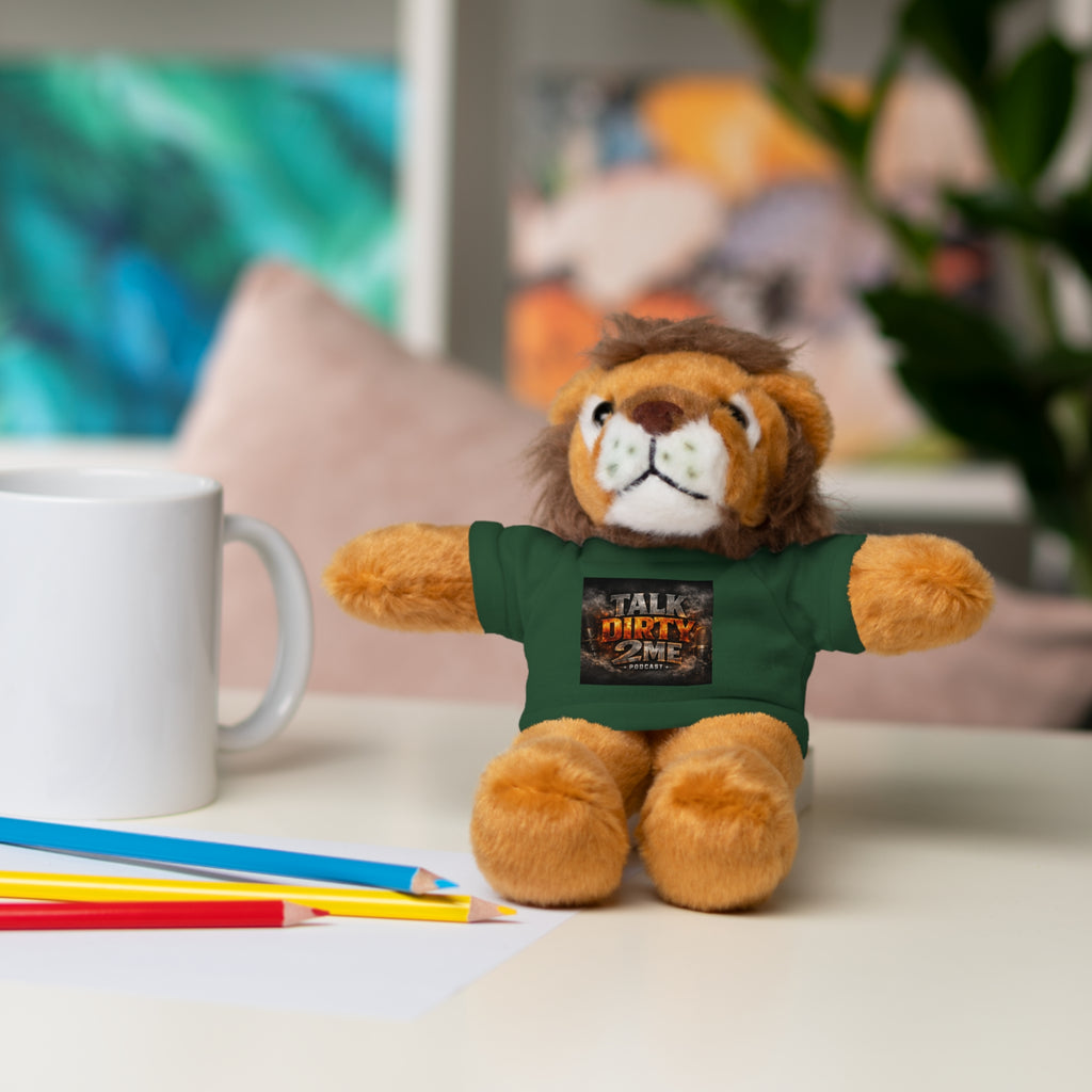 Talk Dirty 2 Me Plush Bear — Cute Stuffed Animal with Graphic Tee