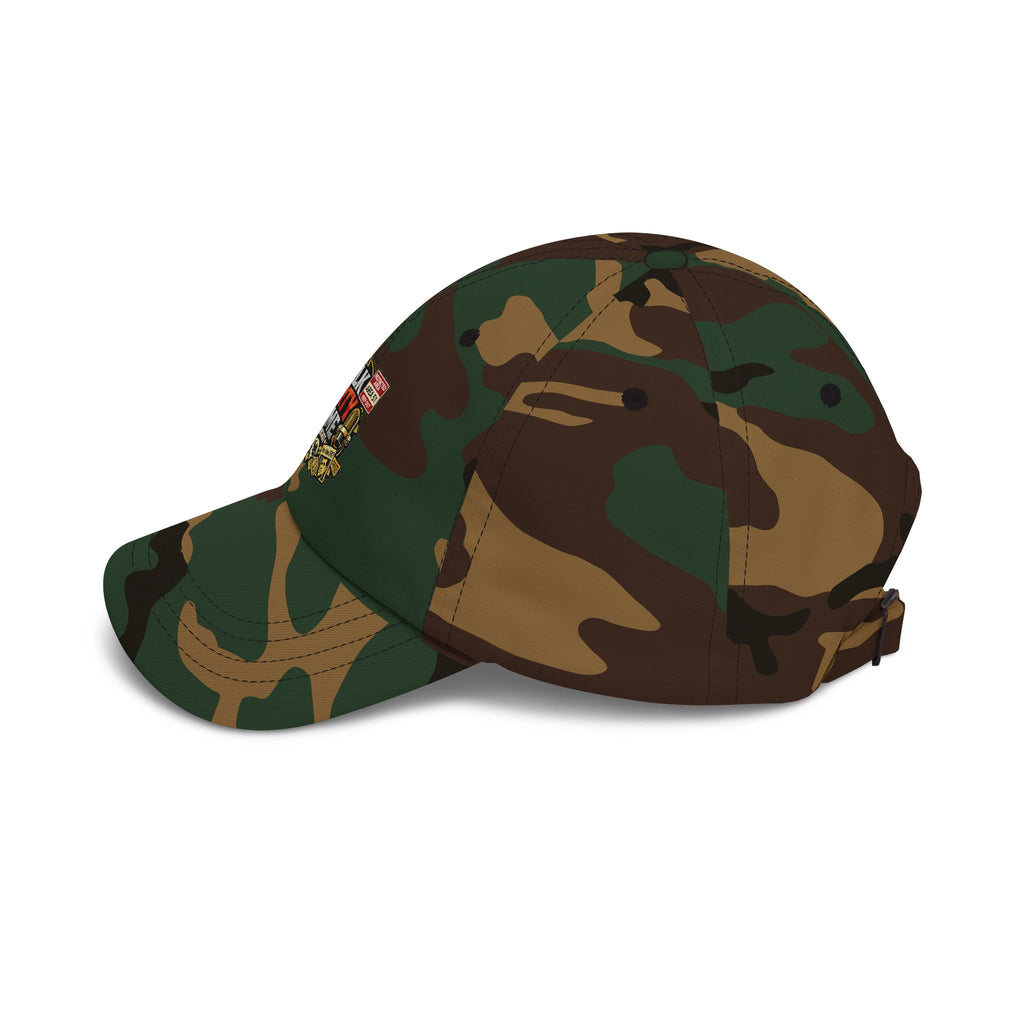 Camo 'Talk Dirty' Dad Cap - Vintage Podcast Logo Baseball Hat