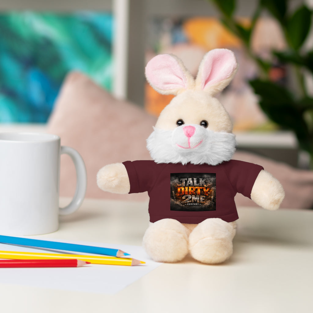 Talk Dirty 2 Me Plush Bear — Cute Stuffed Animal with Graphic Tee