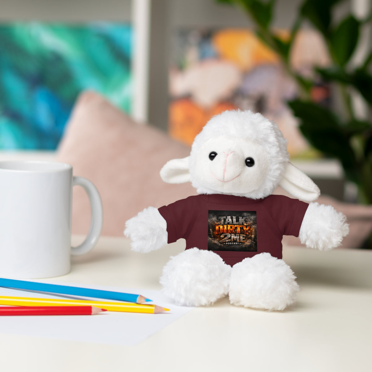 Talk Dirty 2 Me Plush Bear — Cute Stuffed Animal with Graphic Tee