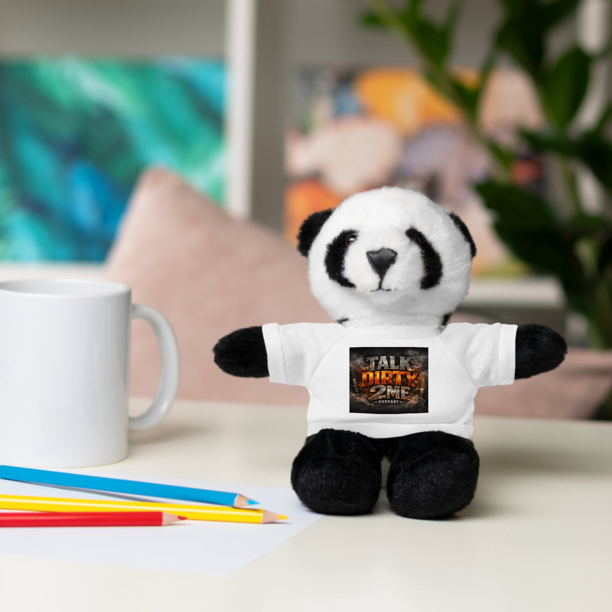 Talk Dirty 2 Me Plush Bear — Cute Stuffed Animal with Graphic Tee