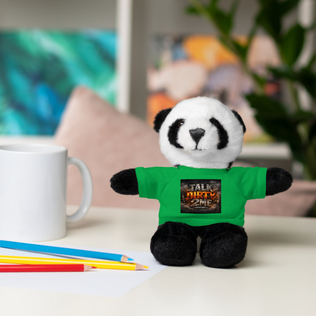 Talk Dirty 2 Me Plush Bear — Cute Stuffed Animal with Graphic Tee