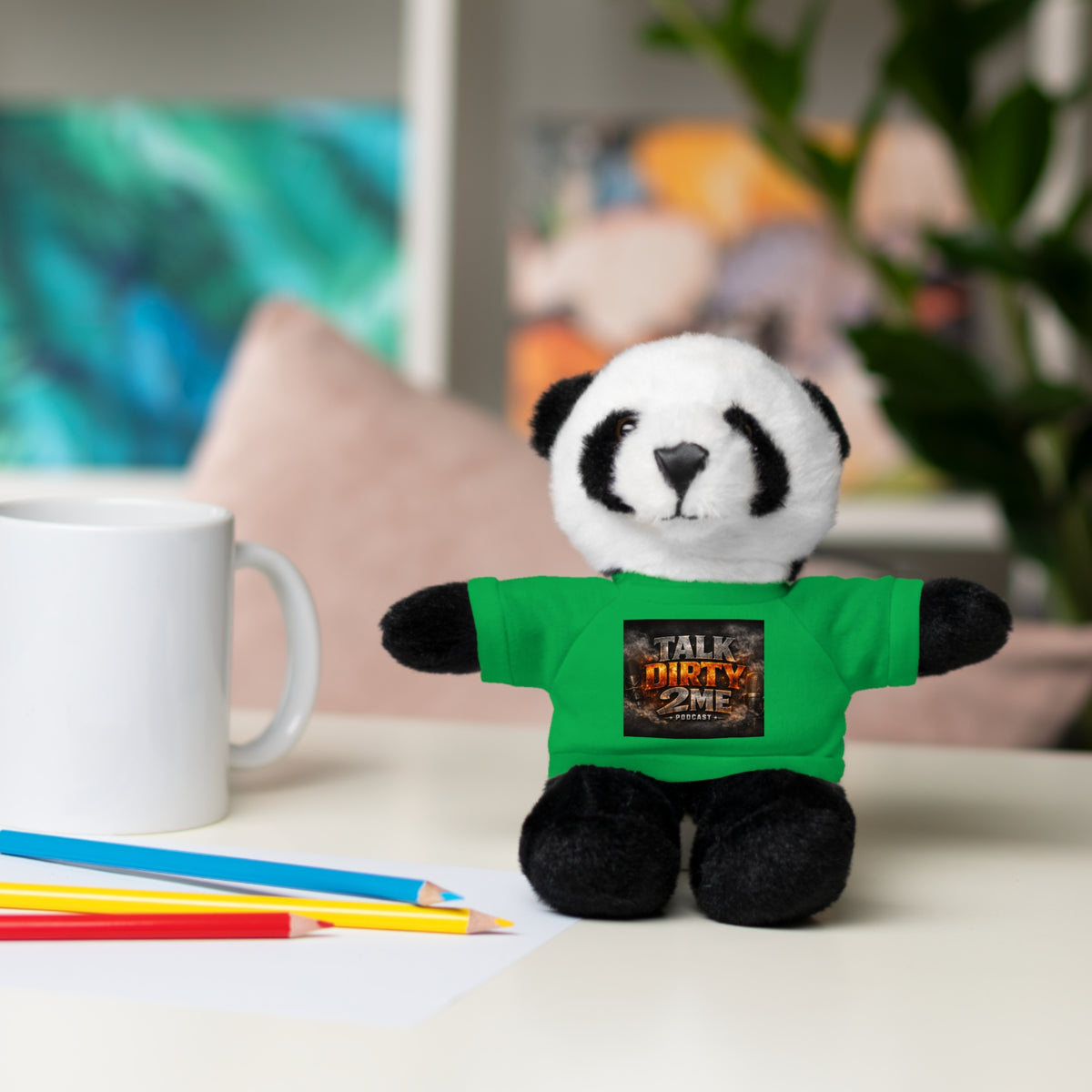 Talk Dirty 2 Me Plush Bear — Cute Stuffed Animal with Graphic Tee