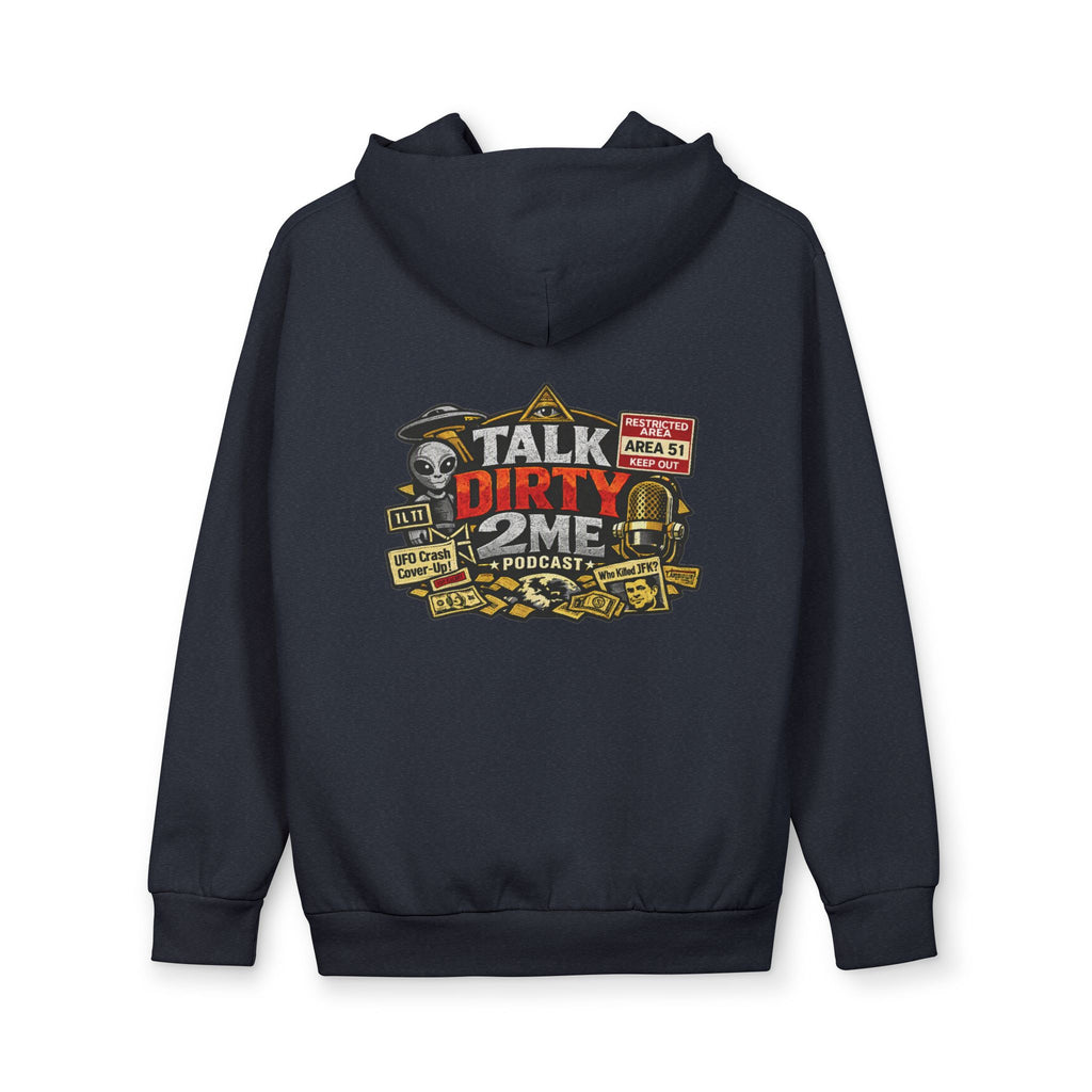 Podcast Logo Hoodie — "Talk Dirty 2 Me" Graphic Pullover