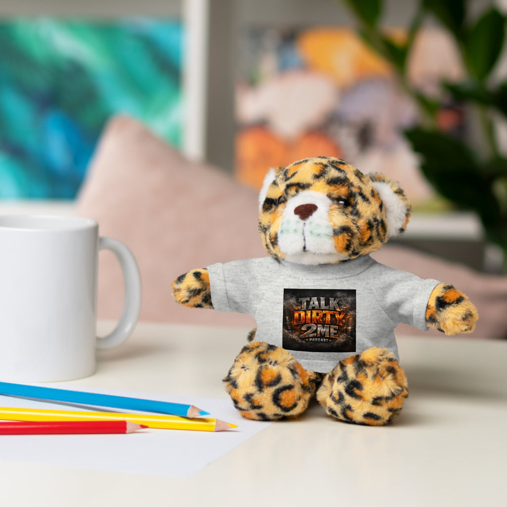 Talk Dirty 2 Me Plush Bear — Cute Stuffed Animal with Graphic Tee