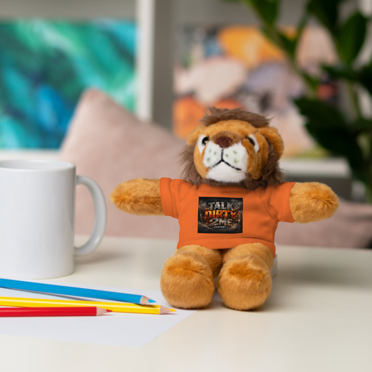 Talk Dirty 2 Me Plush Bear — Cute Stuffed Animal with Graphic Tee