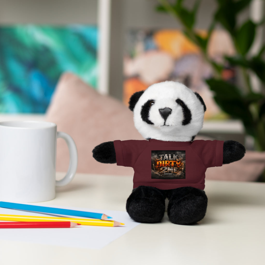 Talk Dirty 2 Me Plush Bear — Cute Stuffed Animal with Graphic Tee